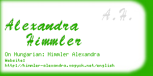 alexandra himmler business card